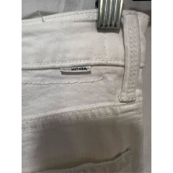 Mother Women's White The Stud Finder Sneak Utility Jeans Pants Size 29 NWOT - Picture 9 of 13